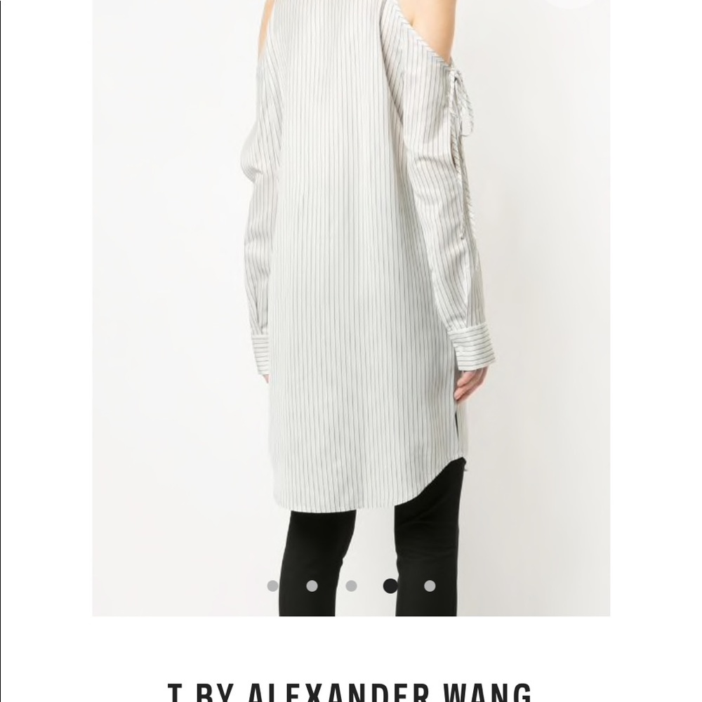 Embroidered acetate shirt dress